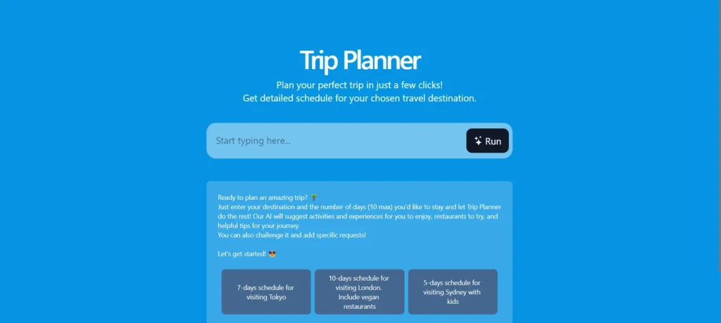build AI Trip Planners