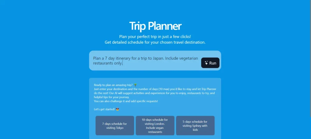 Build AI Trip Planners