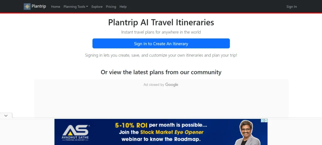 plantrip.io ai travel planner