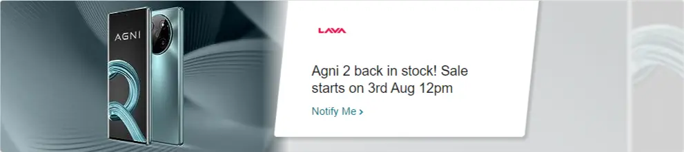 lava agni 2 next amazon sale date