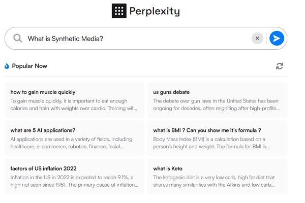 perplexity online ai chatbot