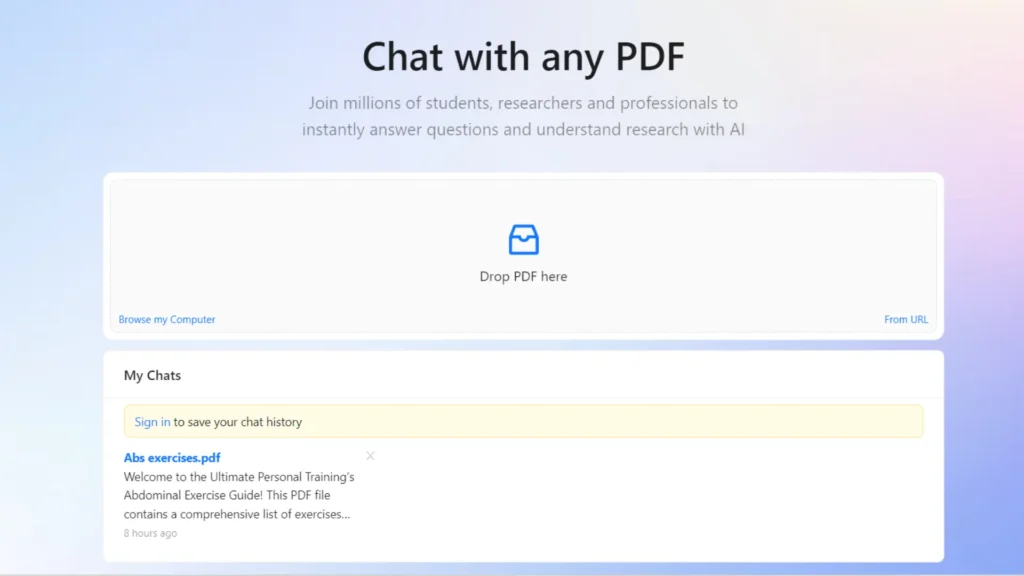 10 Best Chat With PDF AI Tools: PDF, Doc, PPT, TXT, CSV, & More