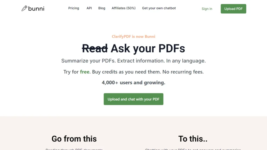 Clarify PDF Ai based Chat with PDF tool