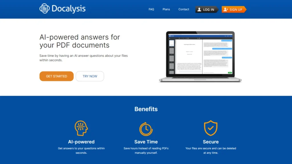 docalysis ai based pdf tool