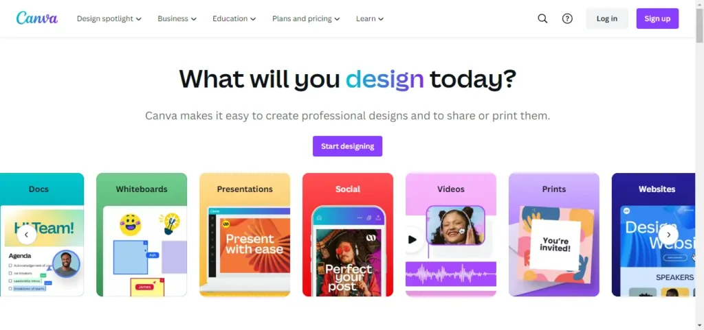 Canva AI tool for creativity